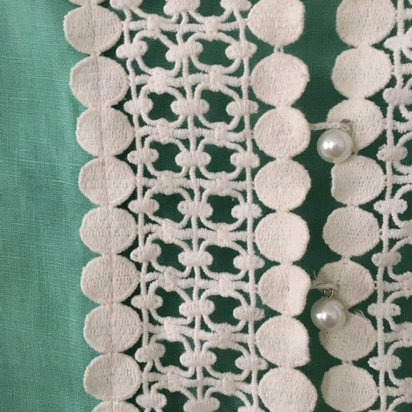 Calypso St Barth linen tunic blouse fits Sz  small - Picture 5 of 7